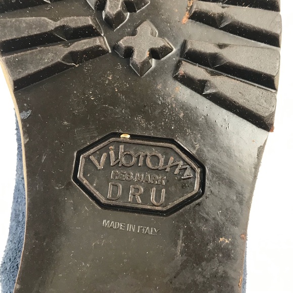 Vintage Blue Suede Hiking Boots Hiker Booties Sz 7 - Picture 6 of 8